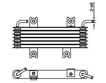 51.055 PARTES DE REFRESO DE AUTO COOLER con aceite para el Nissan Juke de 2011 Número de referencia 21606-1KX05