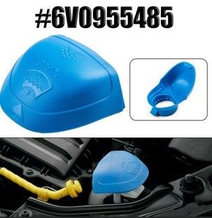 6V0955485 Capa del depósito de líquido del limpiador de parabrisas de automóviles de plástico azul para Audi VW SKODA